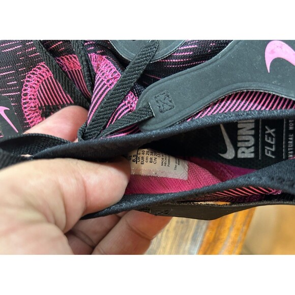 Nike AQ7488-002 Flex Contact 3 Black Pink Running Sneaker Shoes Women's Sz 8.5 - Picture 7 of 7